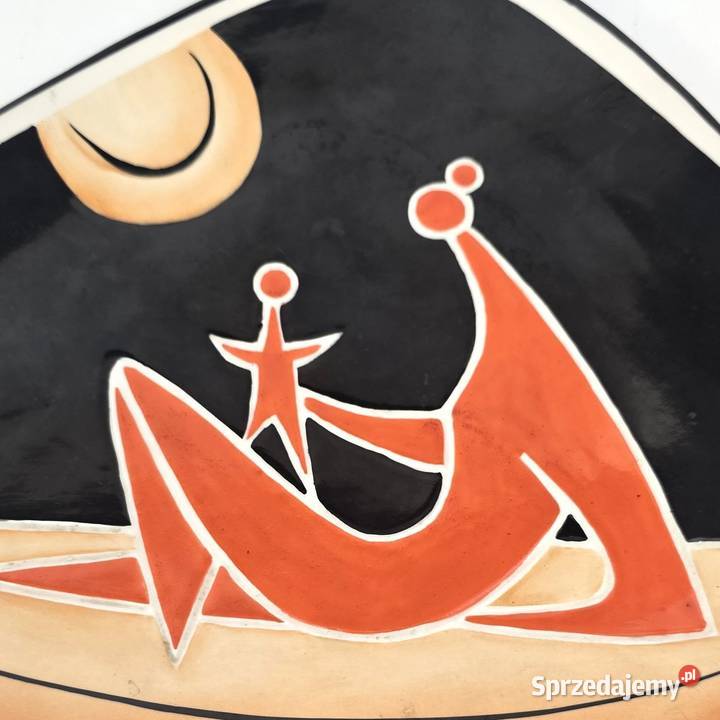 Patera art deco Zsolnay Trk Jnos Węgry lata 60te Warszawa