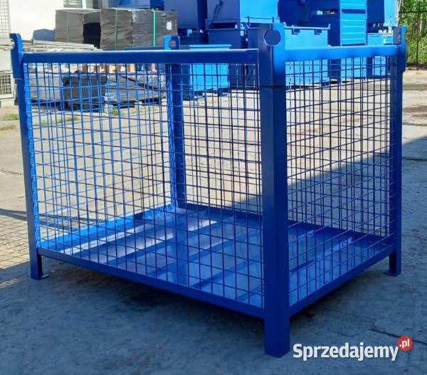 Magazynowo transportowy kosz siatkowy średni 650