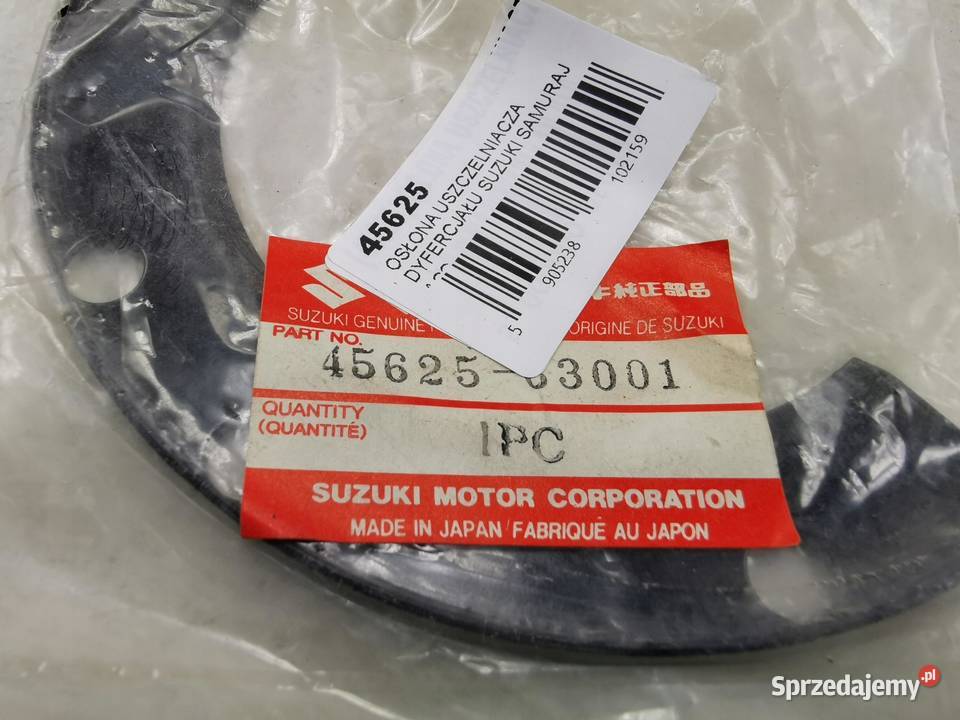OSŁONA USZCZELNIACZA DYFERCJAŁU SUZUKI SAMURAJ osobowe