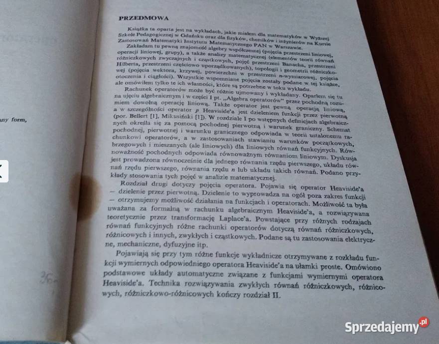 Rachunek operatorów w przestrzeniach liniowych pomorskie Gdańsk