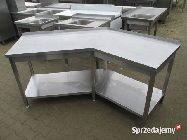 Stół Gastronomiczny Z Półką Narożnikowy Skośny wielkopolskie Ostrów Wielkopolski