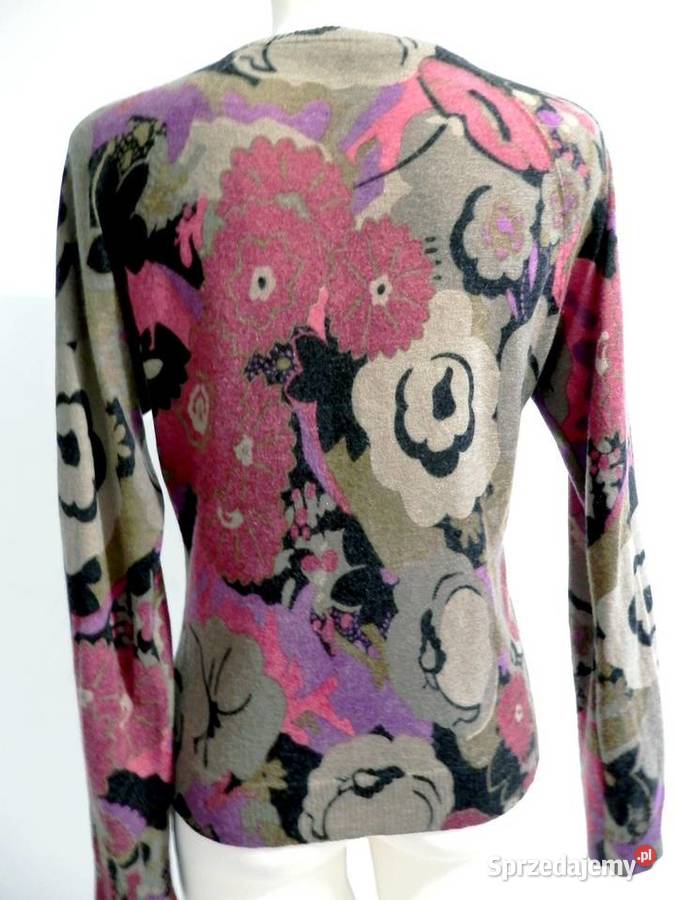 Sweter Kardigan Kaszmirowy 100 Kaszmir Włoski Swetry i golfy Łomża