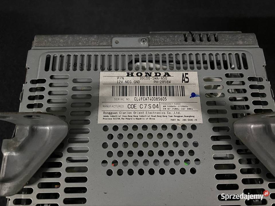 Radio do Hondy CRV III gen 20062012 CB radia Warszawa