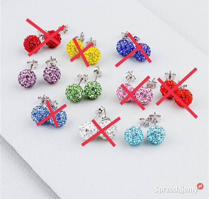 Srebrne kolczyki kulki Kolczyki Turek