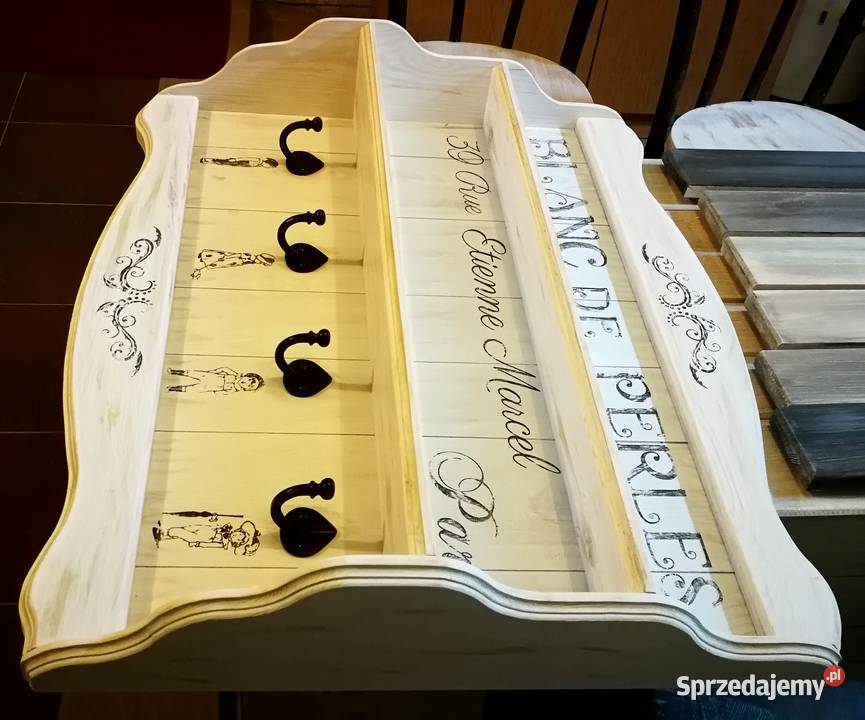 Wieszak prowansalski vintage rustykalny kuchenny świętokrzyskie