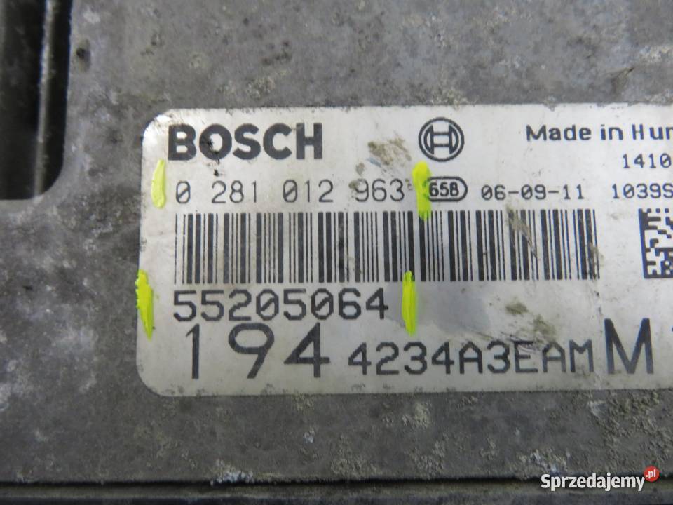 STEROWNIK FIAT CROMA II 194 19 D Multijet małopolskie