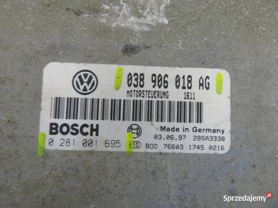 STEROWNIK SKODA OCTAVIA I 1U2 19 TDI 90 AGR