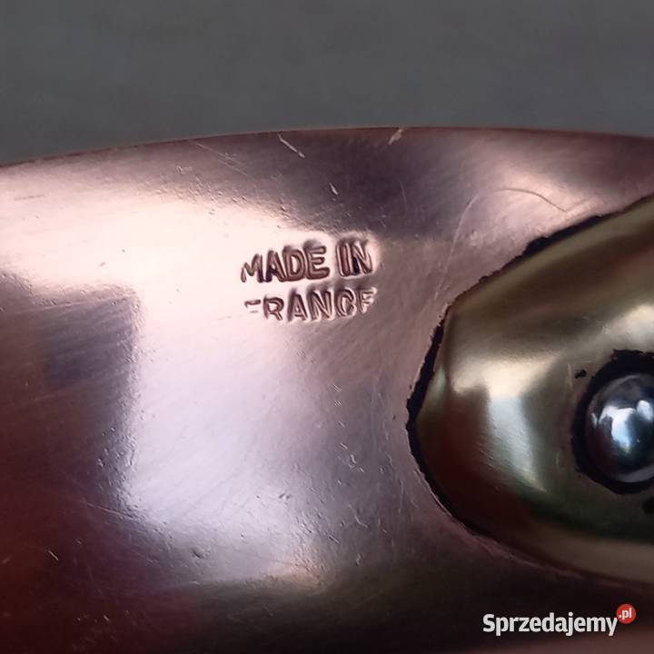 Miedziana patelnia średnica 22 sygnowana Warszawa sprzedam