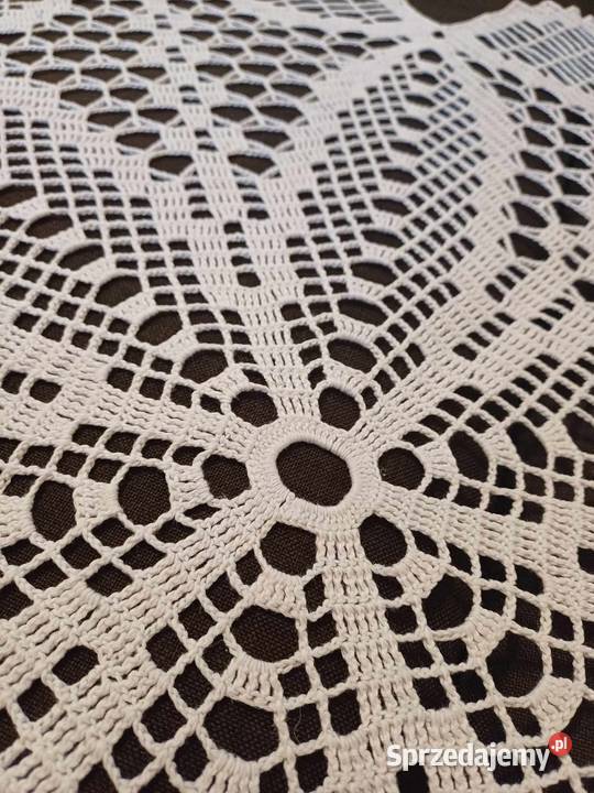 Serweta szydełkowa okrągła rękozieło Częstochowa