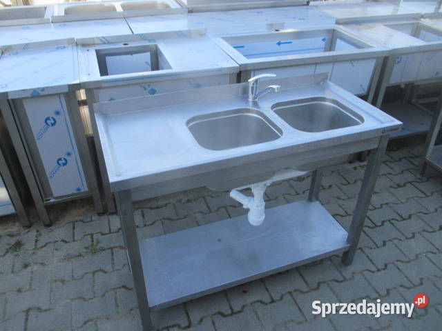 Zlew Gastronomiczny 2 Komorowy Z Półką 1105085 Ostrów Wielkopolski
