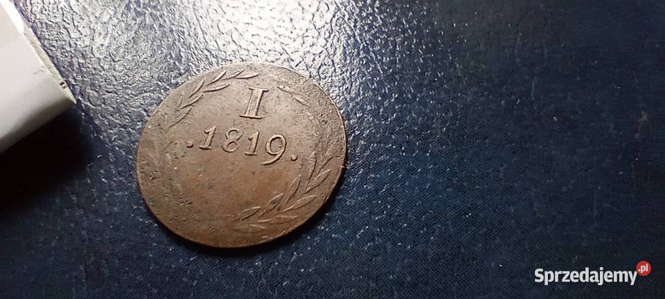 Stare monety 1 fenig 1819 Niemcy Lesko sprzedam