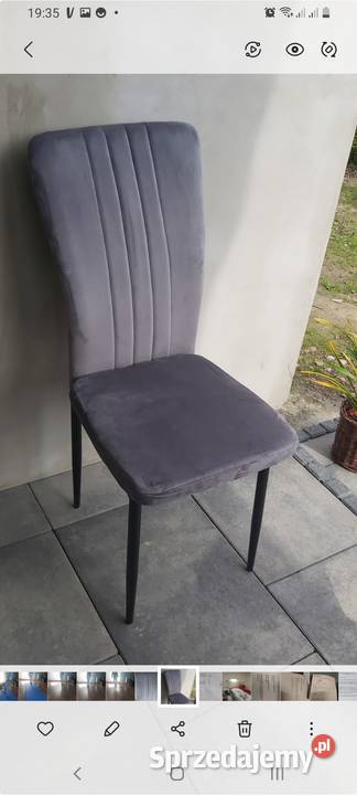 Krzesła NOWE Welurowe Rawicz sprzedam