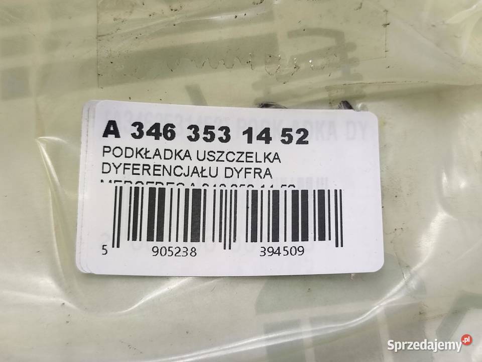 PODKŁADKA USZCZELKA DYFERENCJAŁU MERCEDES ACTROS lubelskie sprzedam