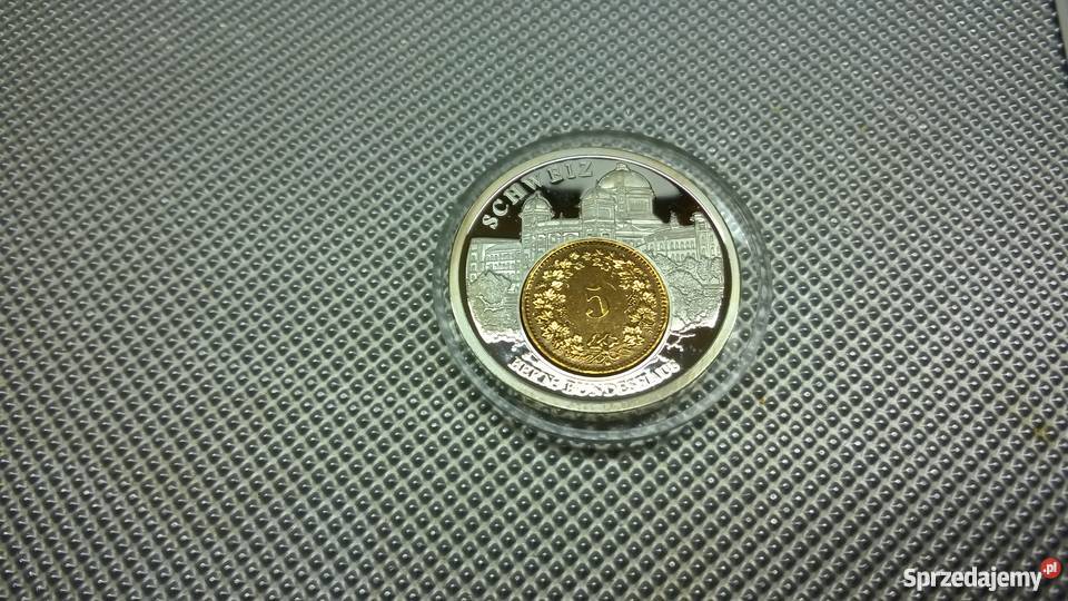 Moneta wkładkowa Szwajcaria 5 centów Warszawa