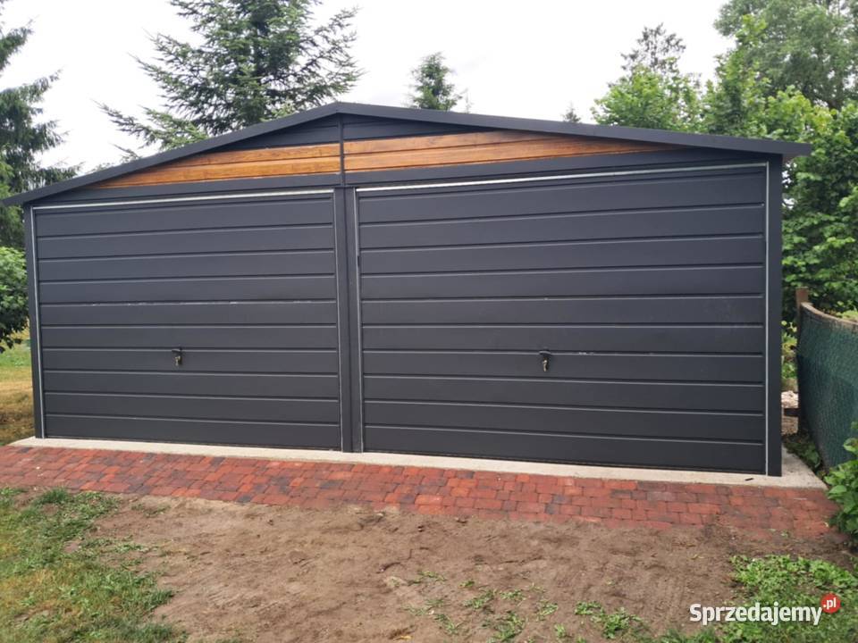 Garaż blaszany 6x5 PROMOCJA Wzmocniony Profilami Sprzedaż Łódź