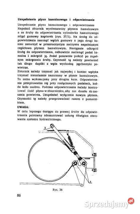 Instrukcja obsługi ZETOR 50116011 6045 70117045 Stalowa Wola sprzedam