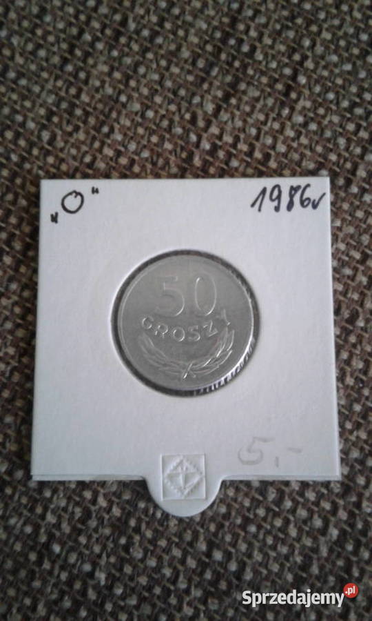 50 Groszy 1986 rokoło mennicza TYP B Konin sprzedam