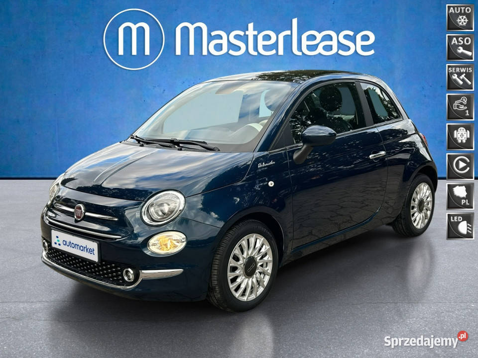 Fiat 500 10 Hybrid Dolcevita Z Polskiego Salonu niebieski Warszawa