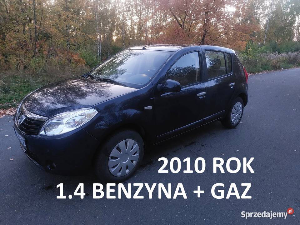 Dacia Sandero 2010 1.4+GAZ 75KM * KLIMA * elektryka * HAK * ładne opony