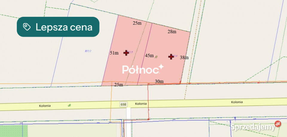 2 działki z WZ 1205 m Janów Podlaski Sprzedaż sprzedam
