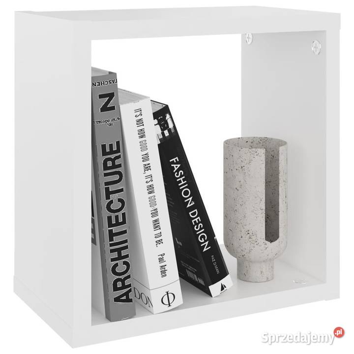 vidaXL Półki ścienne kostki 2 białe 26x15x26 mazowieckie Warszawa