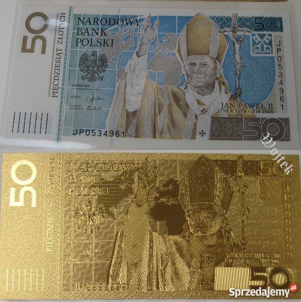 JAN PAWEŁ II Papież 50 BANKNOT Medal Olbrzym Numizmatyka śląskie Katowice