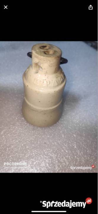 ładna oprawka porcelanowa z napisem na oprawce Gliwice