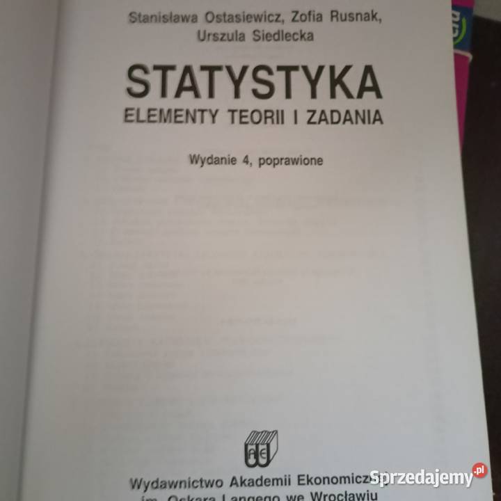 Statystyka podręczniki akademickie księgarnia Warszawa