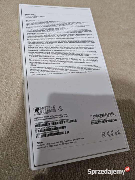 Iphone 14 plus 128 GB Midnight stan bateria 85 Bydgoszcz sprzedam