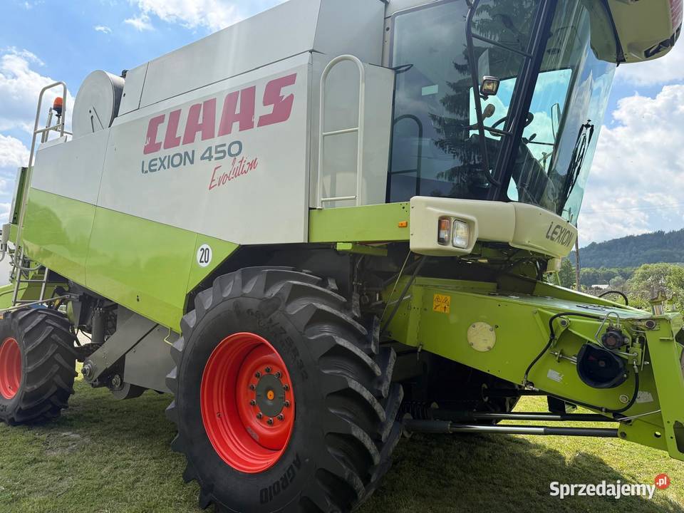 Kombajn zbożowy Claas Lexion 450 Evolution heder dolnośląskie Nowa Ruda