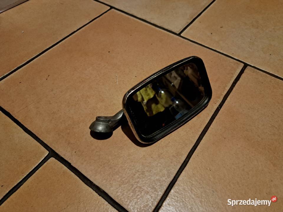Lusterko zewnętrzne chrom PRL Leszno