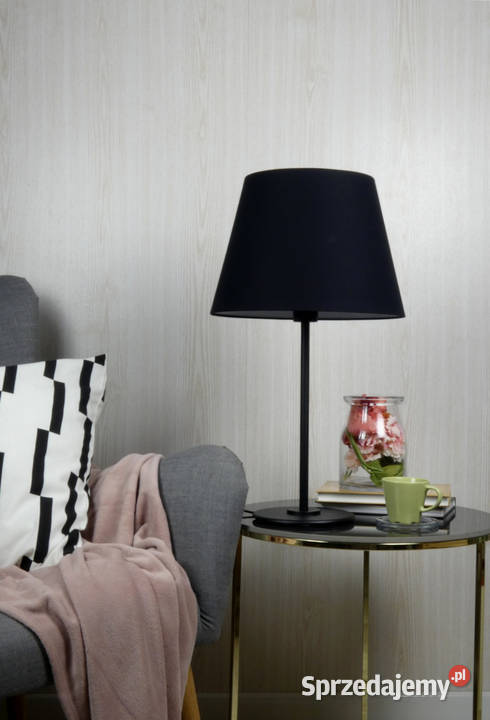 Lampa biurkowa KONGA BLACK podstawa metalowa Nowe
