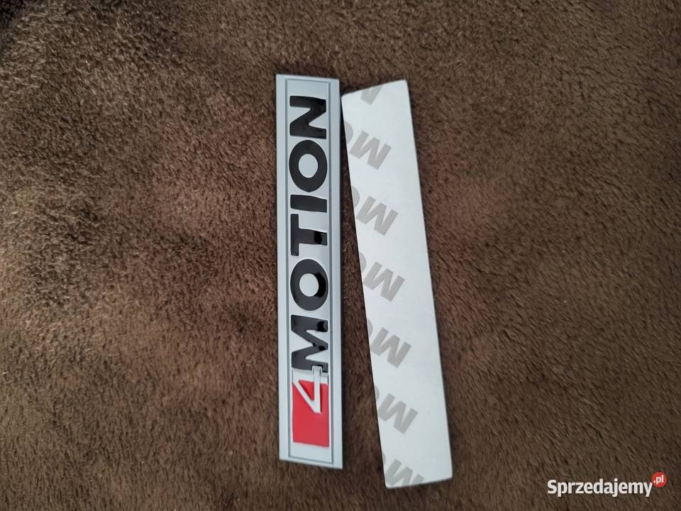 Emblemat 4MOTION VW Silver Nowy Aluminiowy