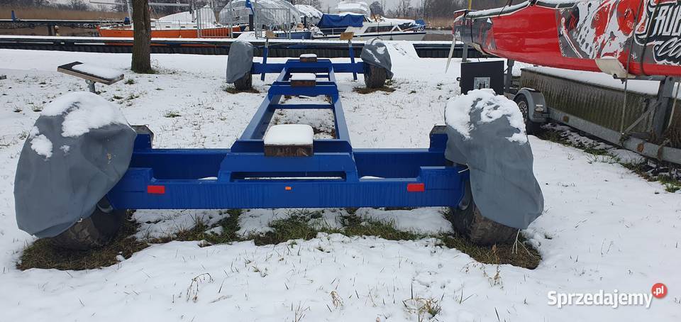 Łoże jezdne stojak pod łódż pod jacht motorowy