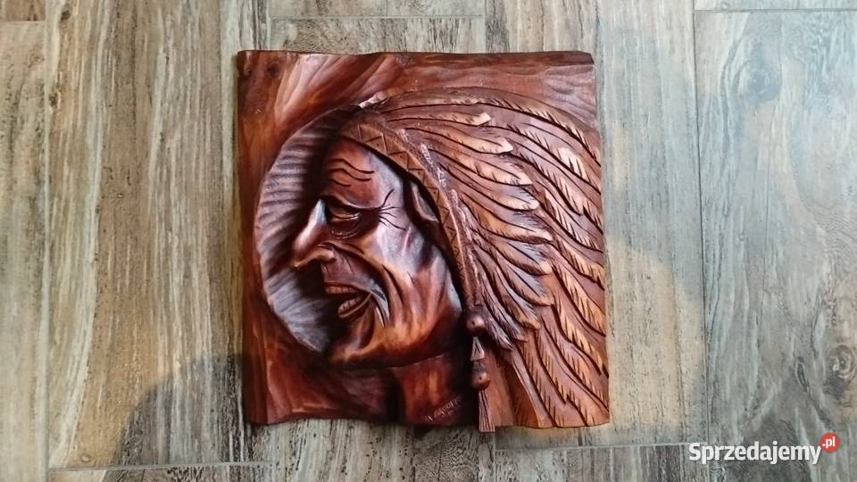 Płaskorzeźba Indianin Bydgoszcz sprzedam