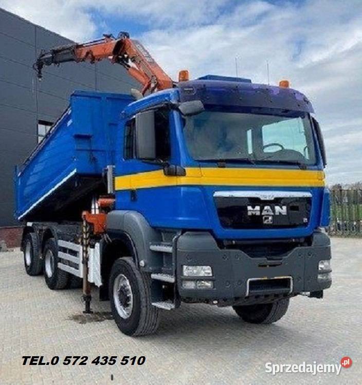 MAN TGS BORDMATIC Z DZWIGIEM 6X6 WYWROTKA