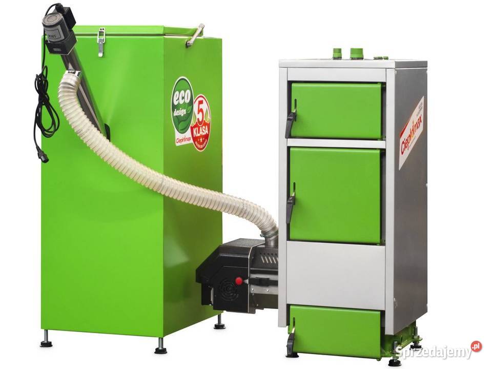 Kocioł kotły piec NKGP 25kW z podajnikiem na Pleszew