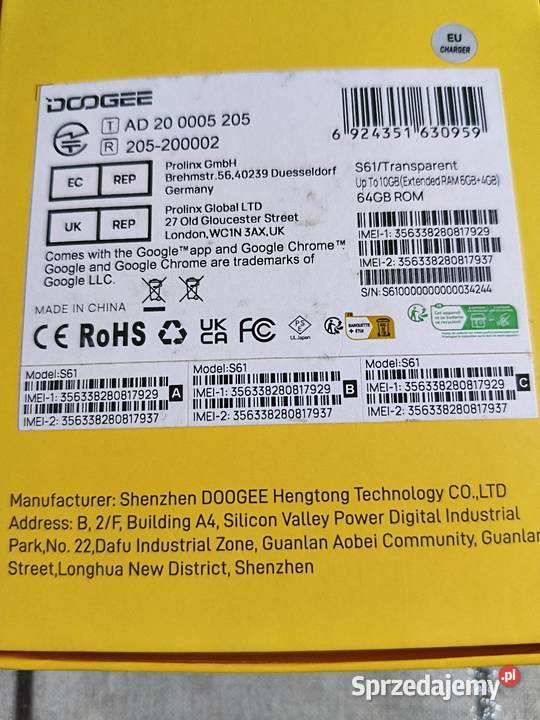 Dodgee S61 Krasnystaw sprzedam