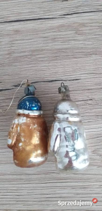 Bombki mikołajki z prl Przedbórz