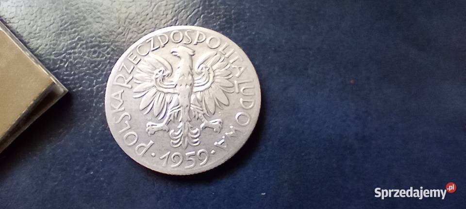 Stare monety 5 złotych 1959 Rybak PRL Polska Lesko sprzedam