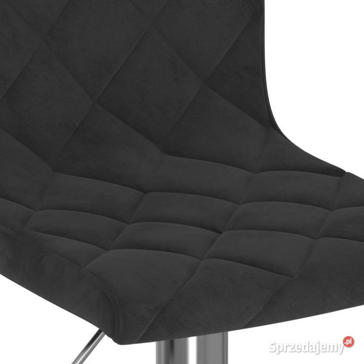 Stołki barowe 2 czarne obite aksamitem WM333684 mazowieckie Warszawa
