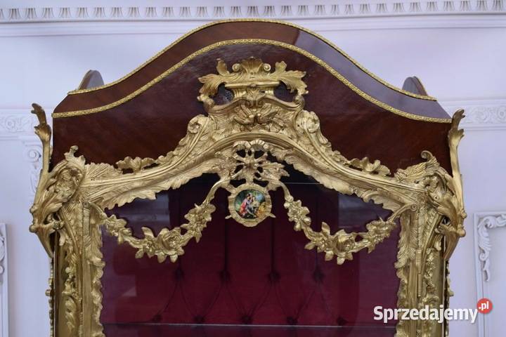 Witryna EMPIRE Gablotka z Brązu Złoconego Kraków