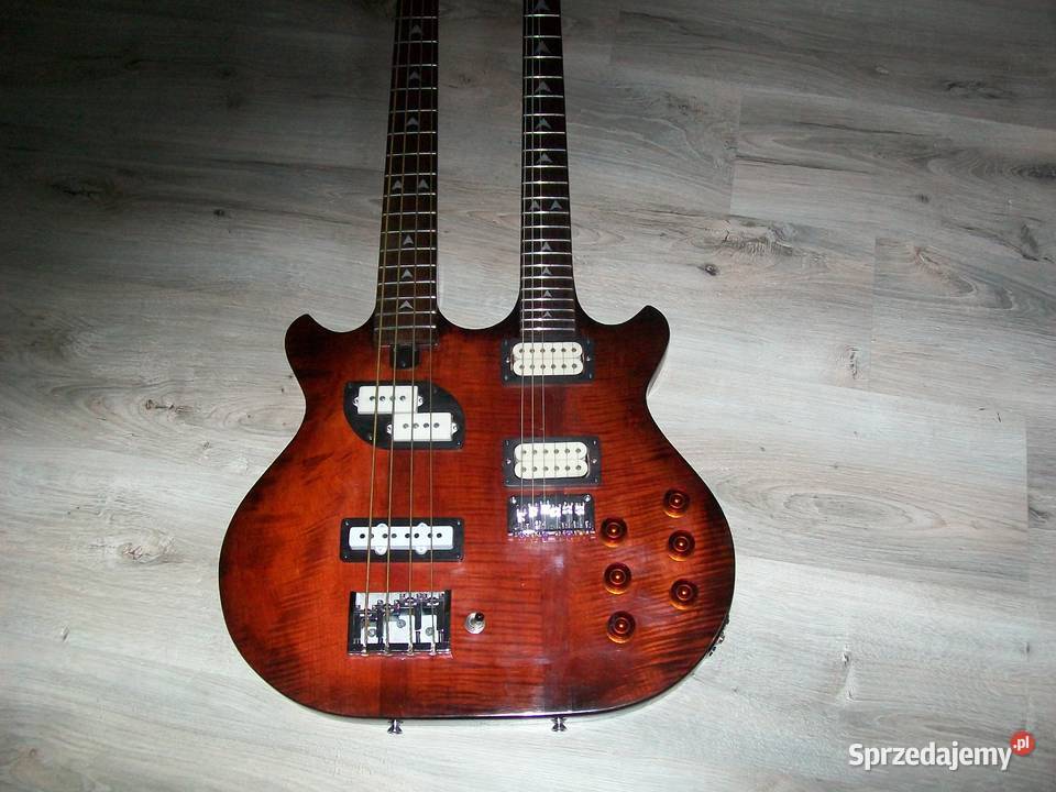 Gitara lutnicza dwugryfowa szóstka bass praworęczna Tarnowskie Góry