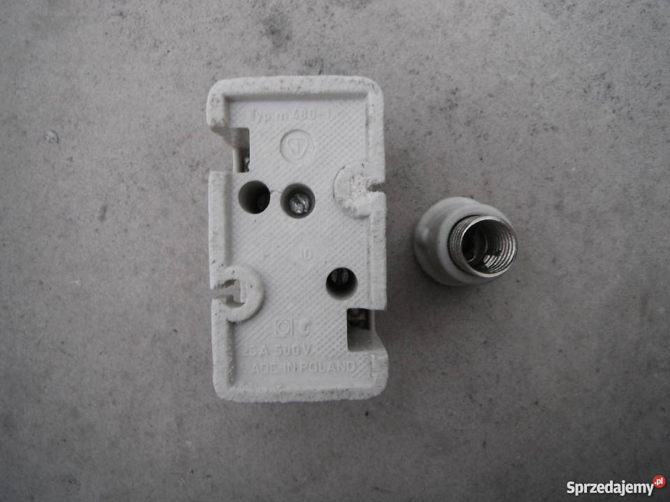 Gniazdo bezpiecznika ceramiczne m4801 25A 500V mazowieckie Chlewiska