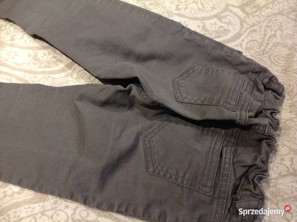 Spodnie Szare Jeans HM na wzrost 128 dziewczynki