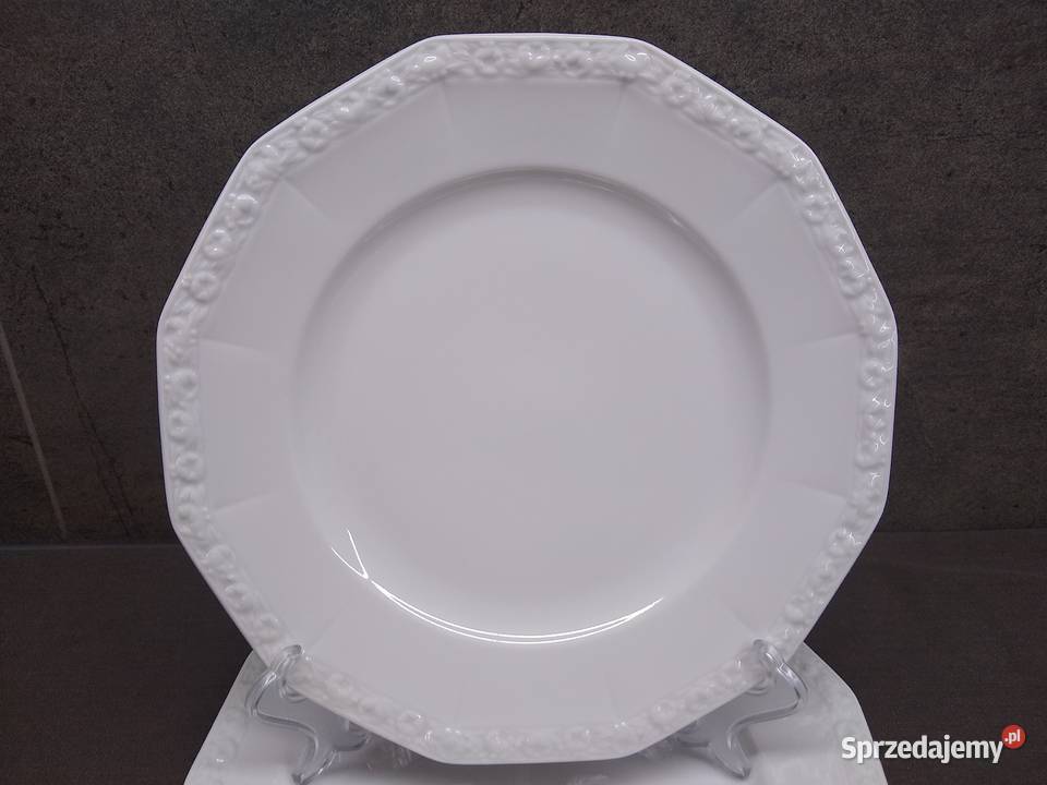 Rosenthal Maria Biała talerze płytkie 4 Kalisz