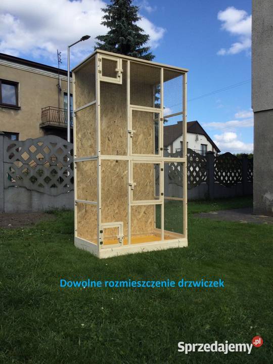 Klatka woliera drewniana ptaków egzotycznych Myszków sprzedam