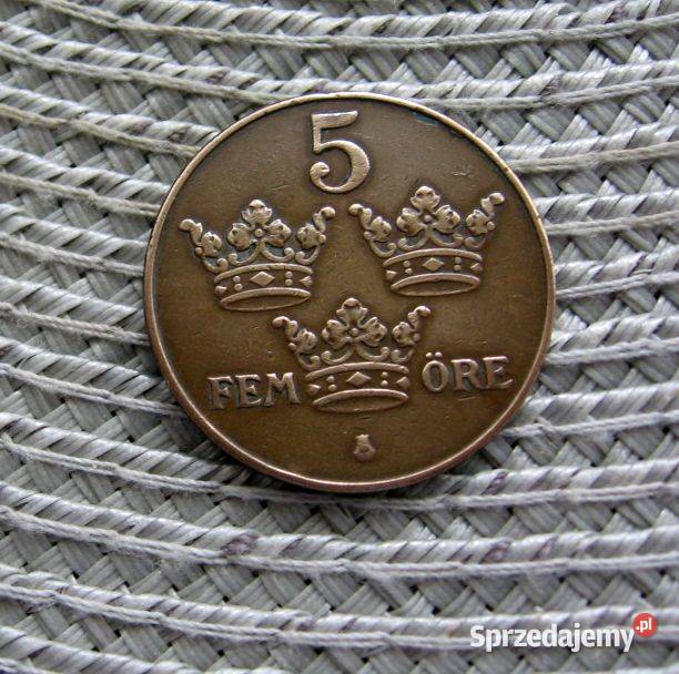 Szwecja 5 Ore 1937r