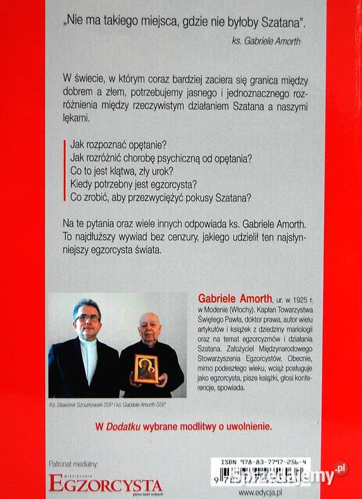 Ks Gabriele Amorth Spotkałem Szatana nowa Lublin