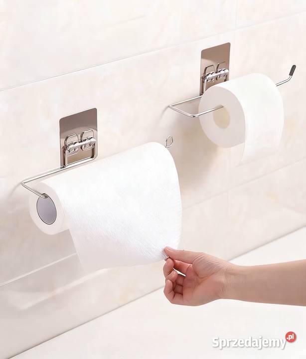 Uchwyt Wieszak na Ręcznik Papierowy Chromowany Sieradz